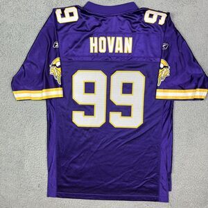 Vintage Chris Hovan 99 Minnesota Vikings NFL‎ Football Jersey Purple Reebok